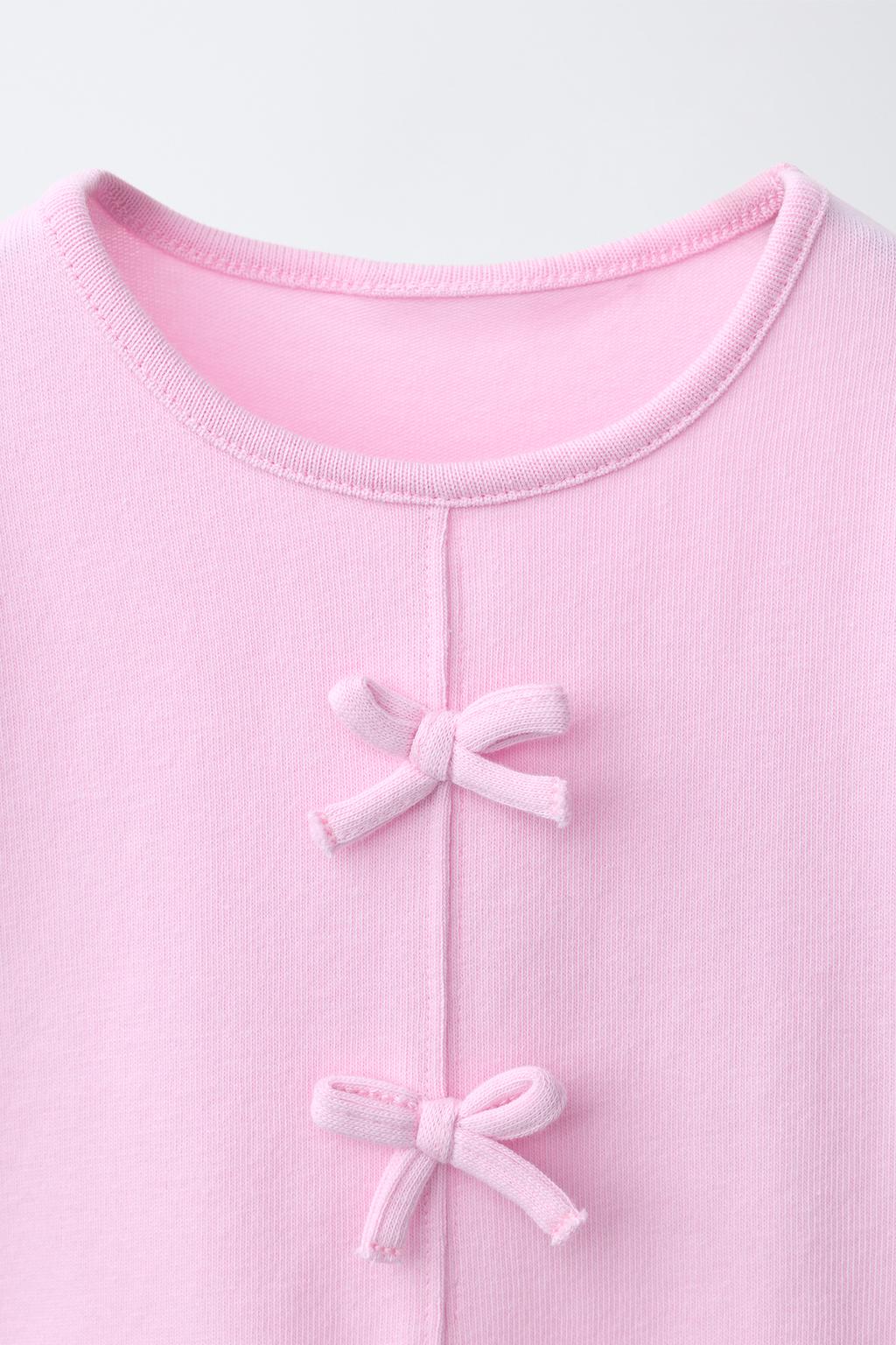 ФУТБОЛКА С БАНТАМИ И ВОЛАНАМИ