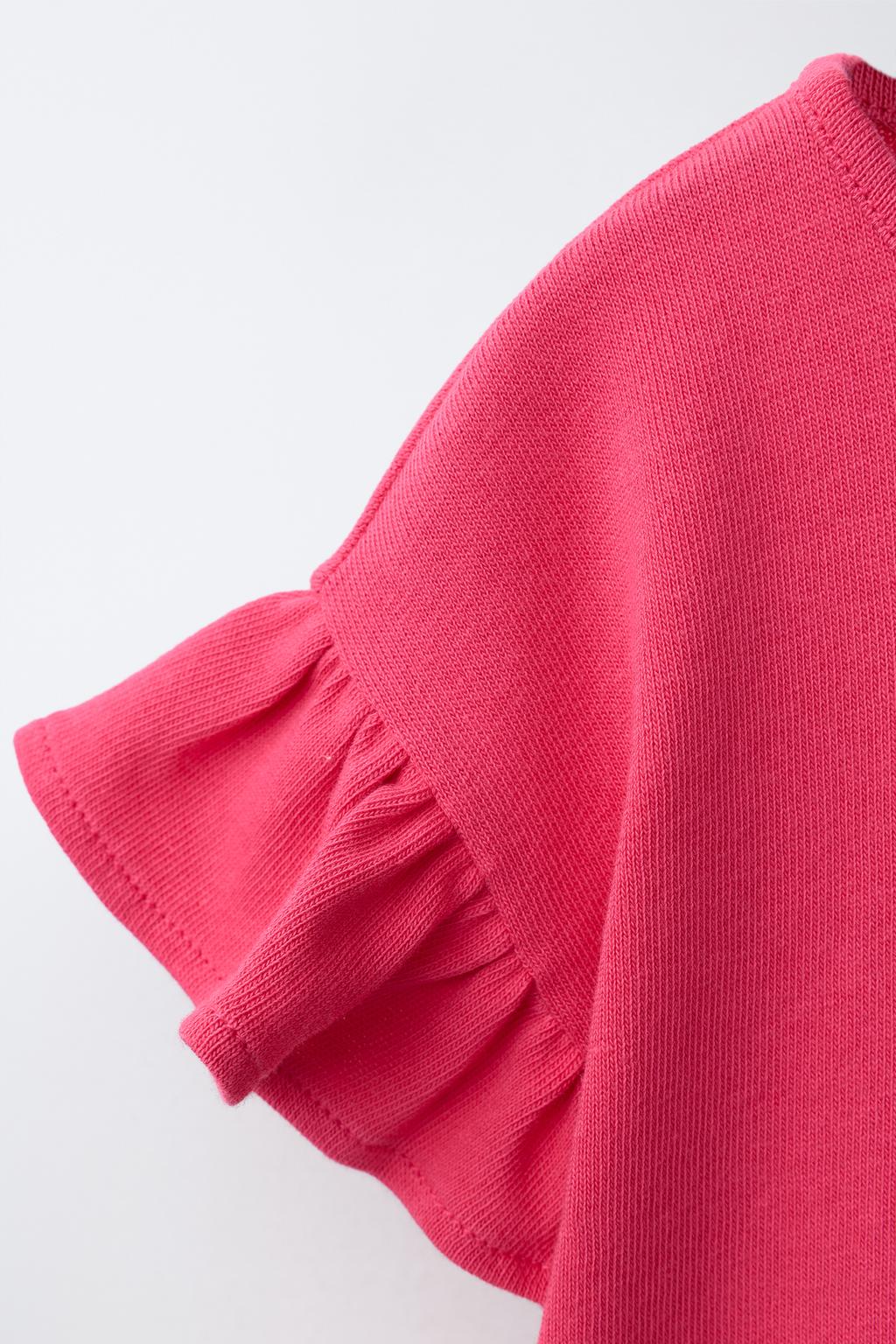 ФУТБОЛКА С БАНТАМИ И ВОЛАНАМИ