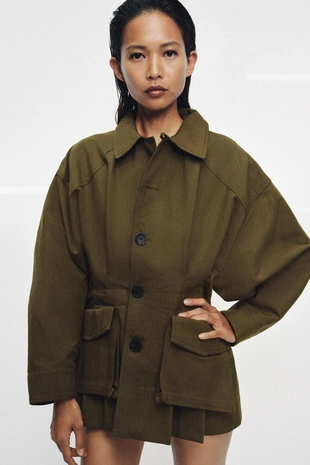 Куртка с карманами — коллекция Zara «Zw»- Заказать в России