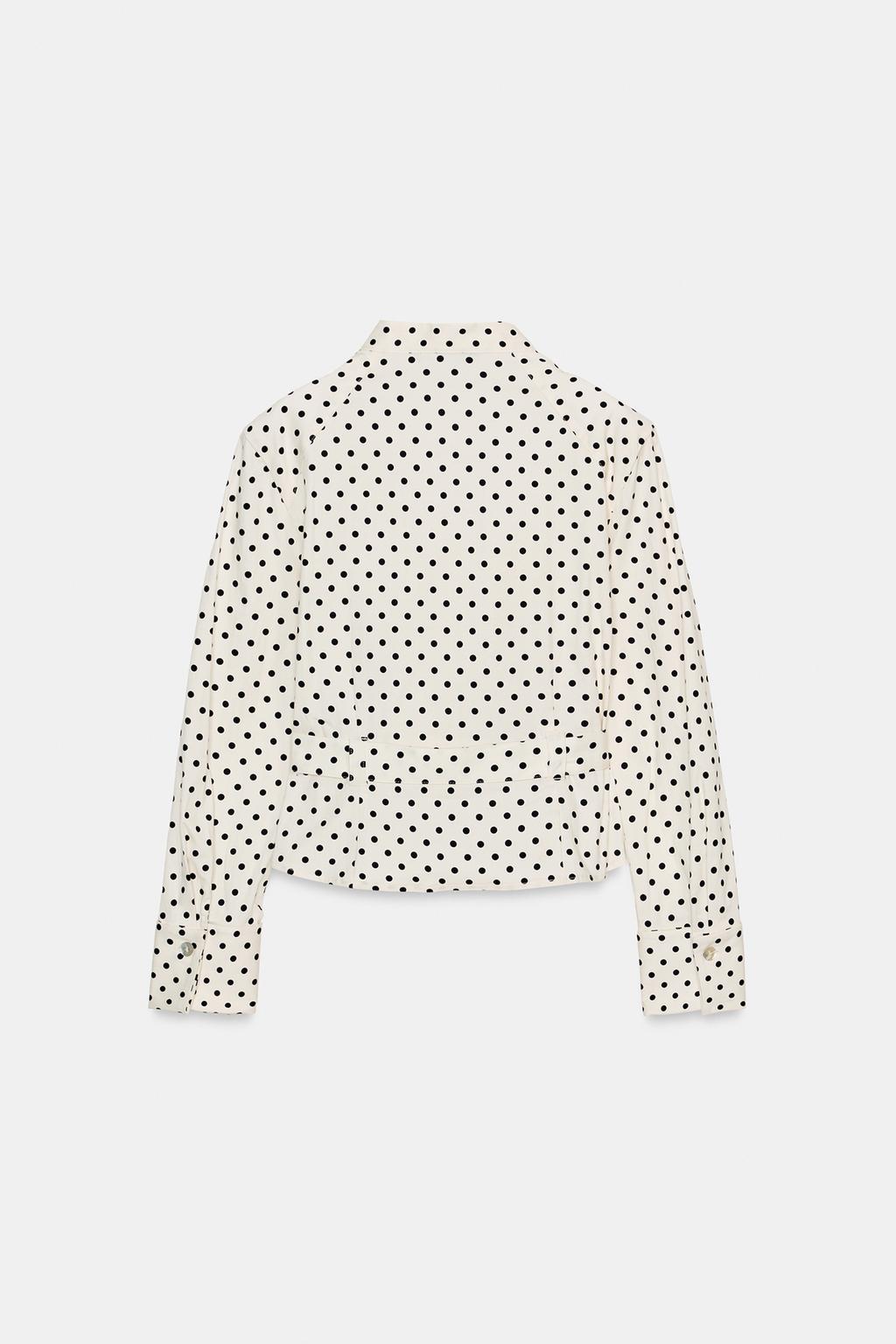 РУБАШКА С РУКАВАМИ В ГОРОШЕК