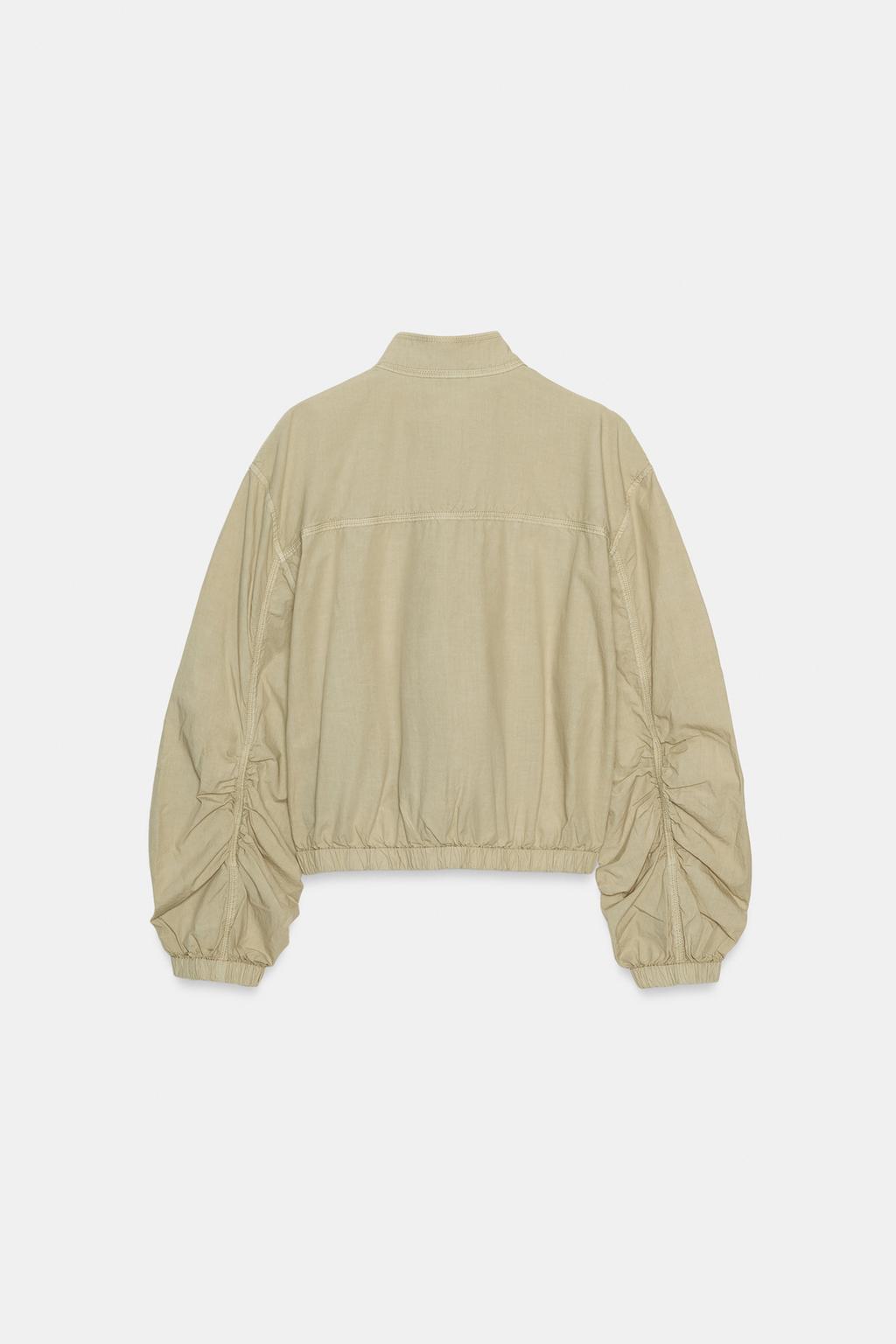 КУРТКА ИЗ ПОПЛИНА С ЭФФЕКТОМ ПОТЕРТОСТИ