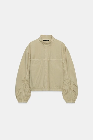 Куртка из поплина с эффектом потертости- Заказать в России