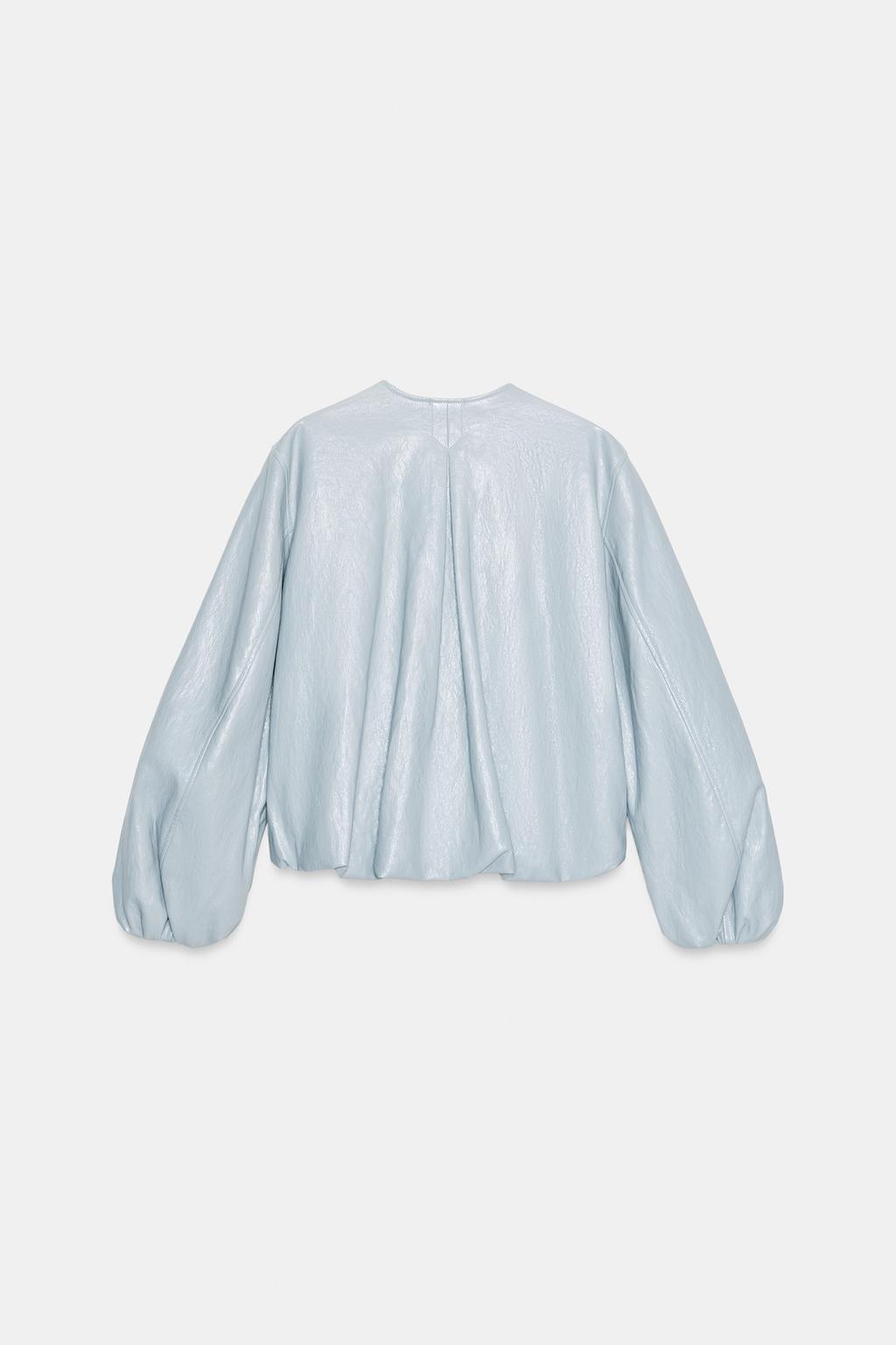 КУРТКА-БОМБЕР ИЗ ИСКУССТВЕННОЙ КОЖИ