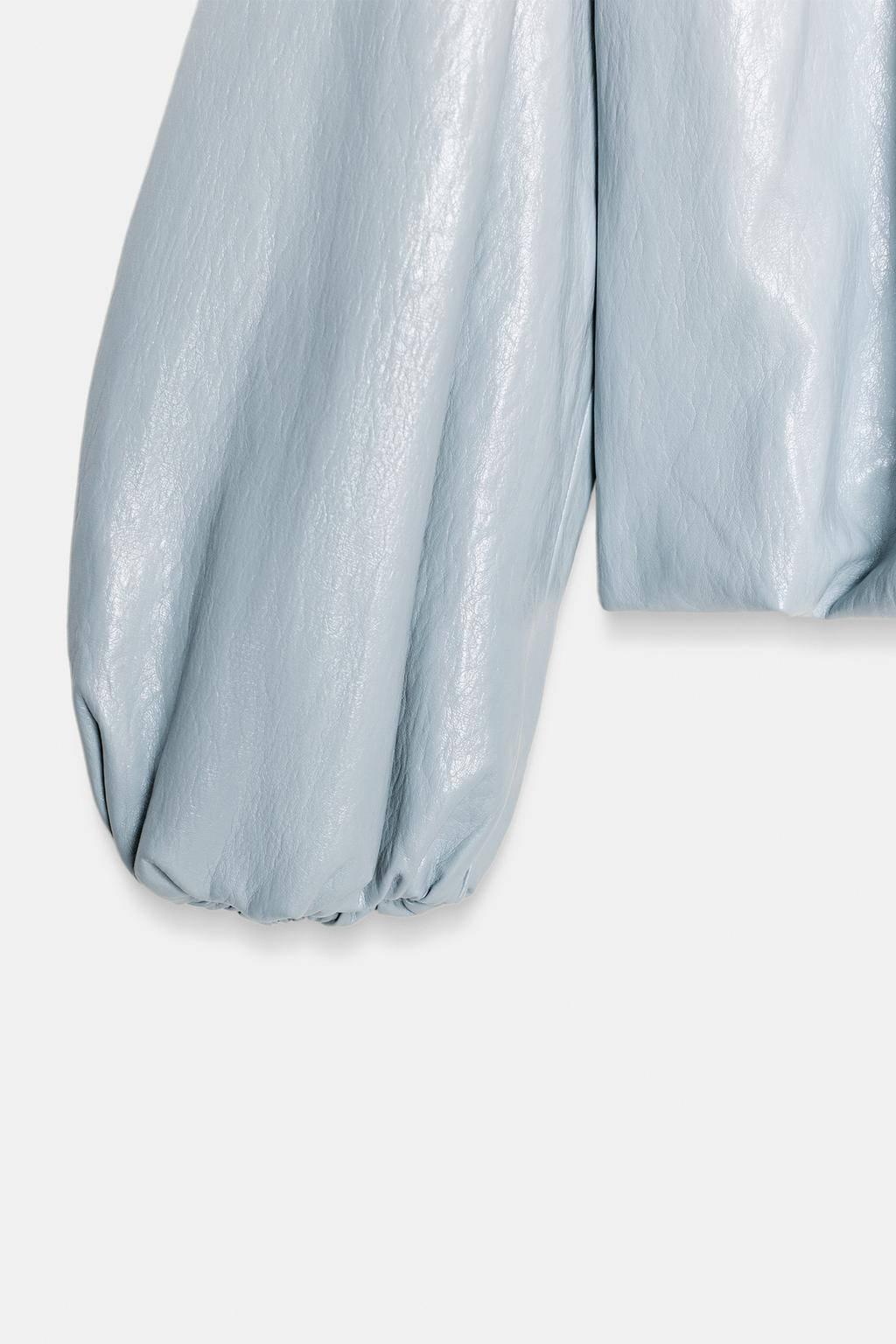 КУРТКА-БОМБЕР ИЗ ИСКУССТВЕННОЙ КОЖИ