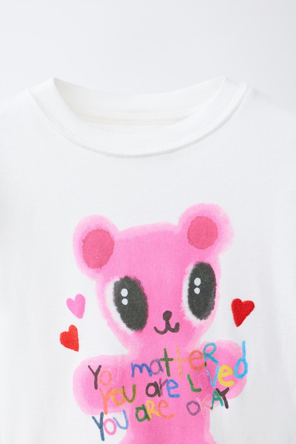 ФУТБОЛКА С ПРИНТОМ «МЕДВЕЖОНОК»