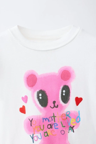 Футболка с принтом «медвежонок»- Заказать в России