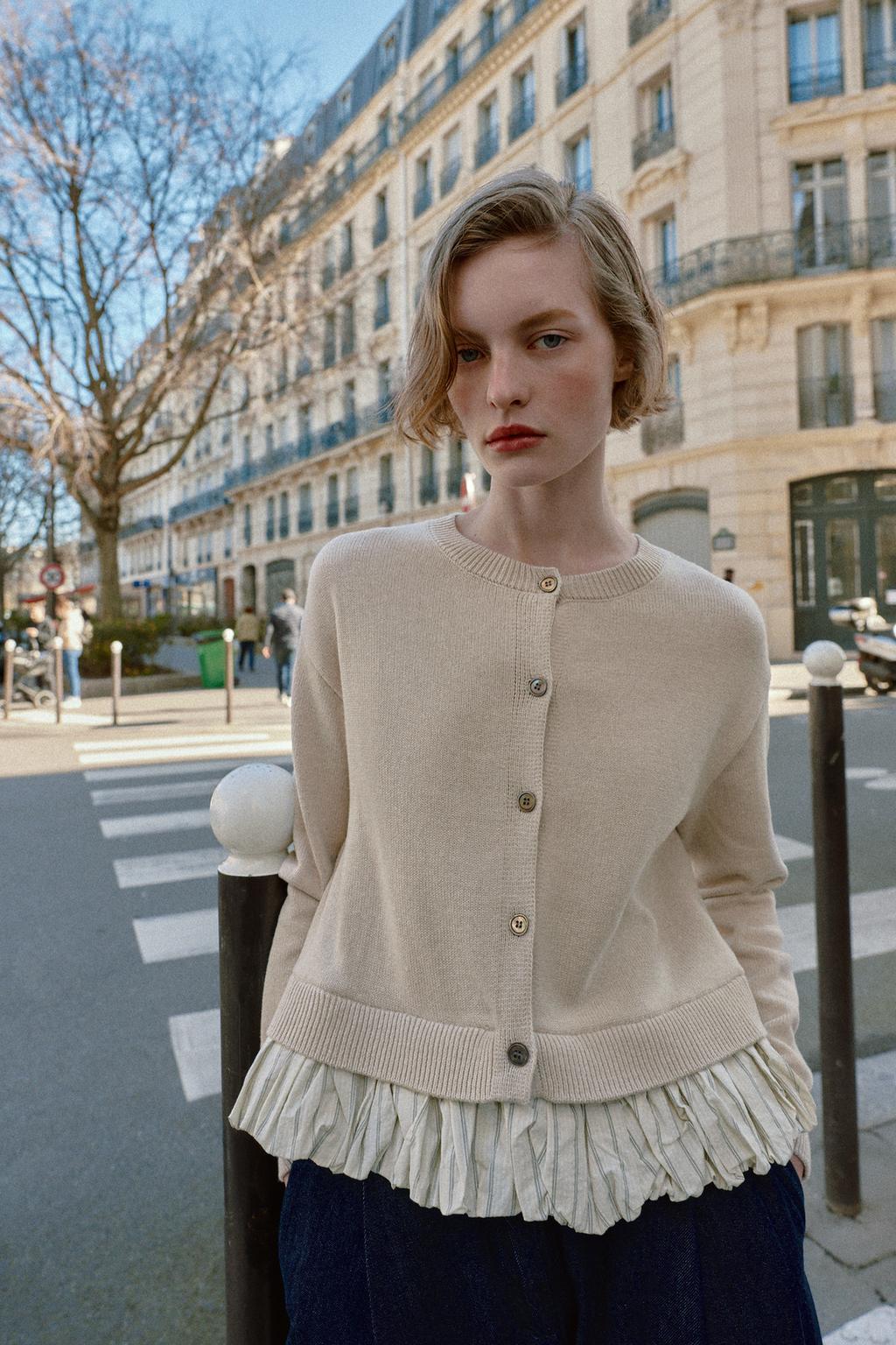 КОМБИНИРОВАННЫЙ КАРДИГАН