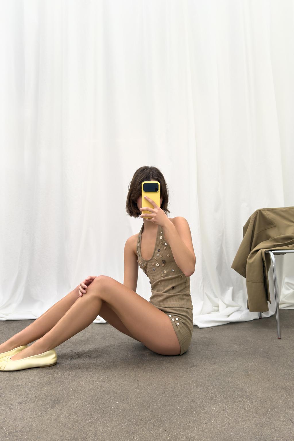 ШОРТЫ В РУБЧИК С ПУГОВИЦАМИ