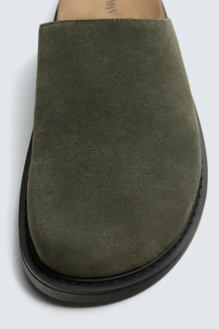 Кожаные сабо- Заказать в России