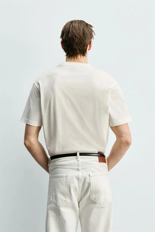 Укороченная футболка из мерсеризованного хлопка