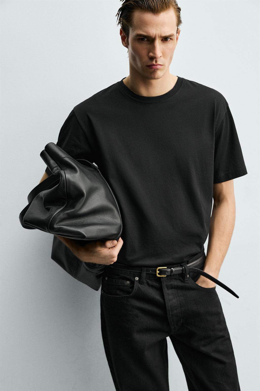 УКОРОЧЕННАЯ ФУТБОЛКА ИЗ МЕРСЕРИЗОВАННОГО ХЛОПКА