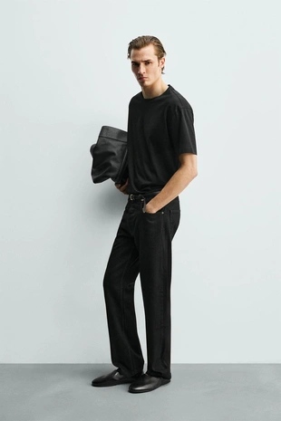 Укороченная футболка из мерсеризованного хлопка- Заказать в России