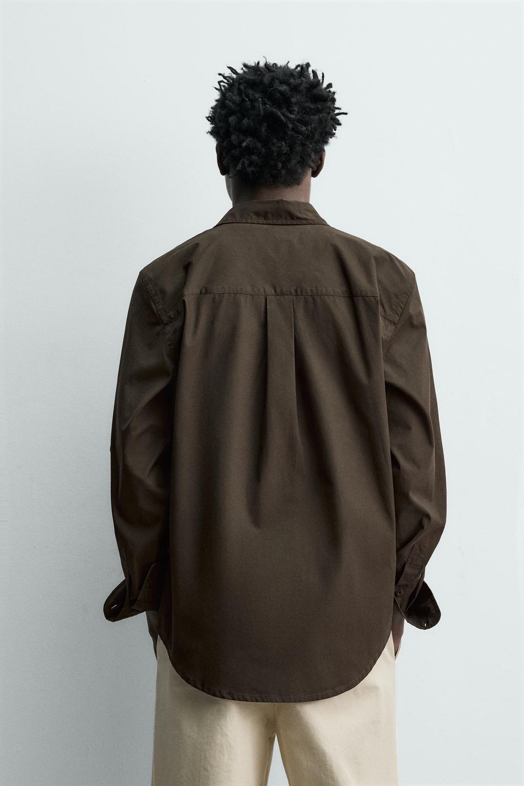 РУБАШКА стандартной посадки ИЗ ПОПЛИНА