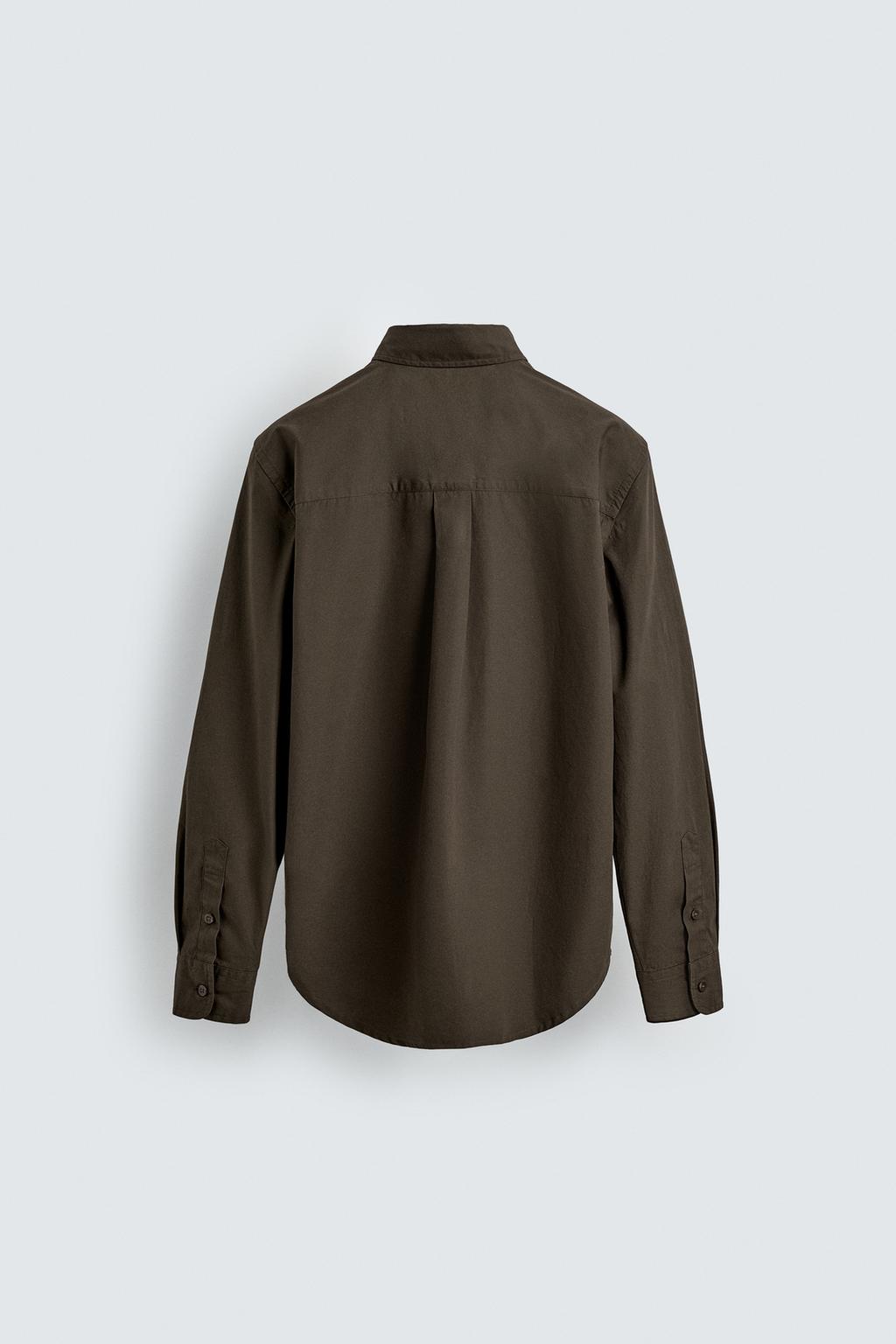 РУБАШКА стандартной посадки ИЗ ПОПЛИНА