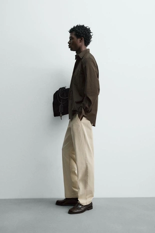 Рубашка стандартной посадки из поплина- Заказать в России