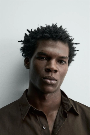 Рубашка стандартной посадки из поплина- Заказать в России