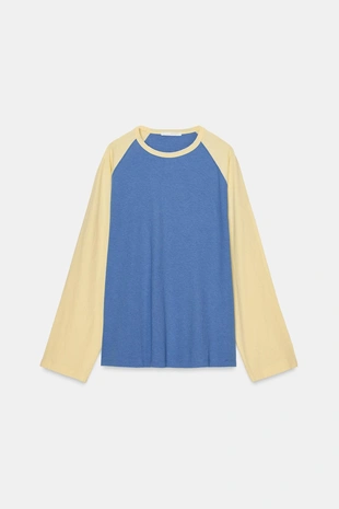 Футболка реглан с длинными рукавами