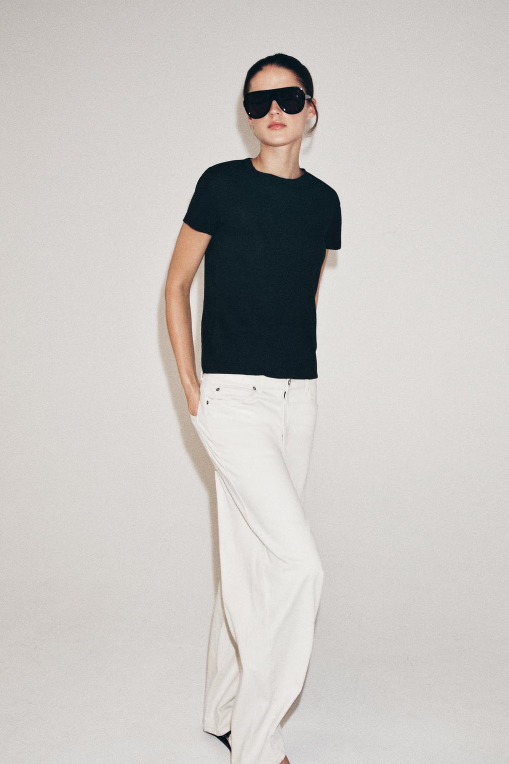 ФУТБОЛКА ИЗ ЛЬНА И ХЛОПКА С КОРОТКИМИ РУКАВАМИ