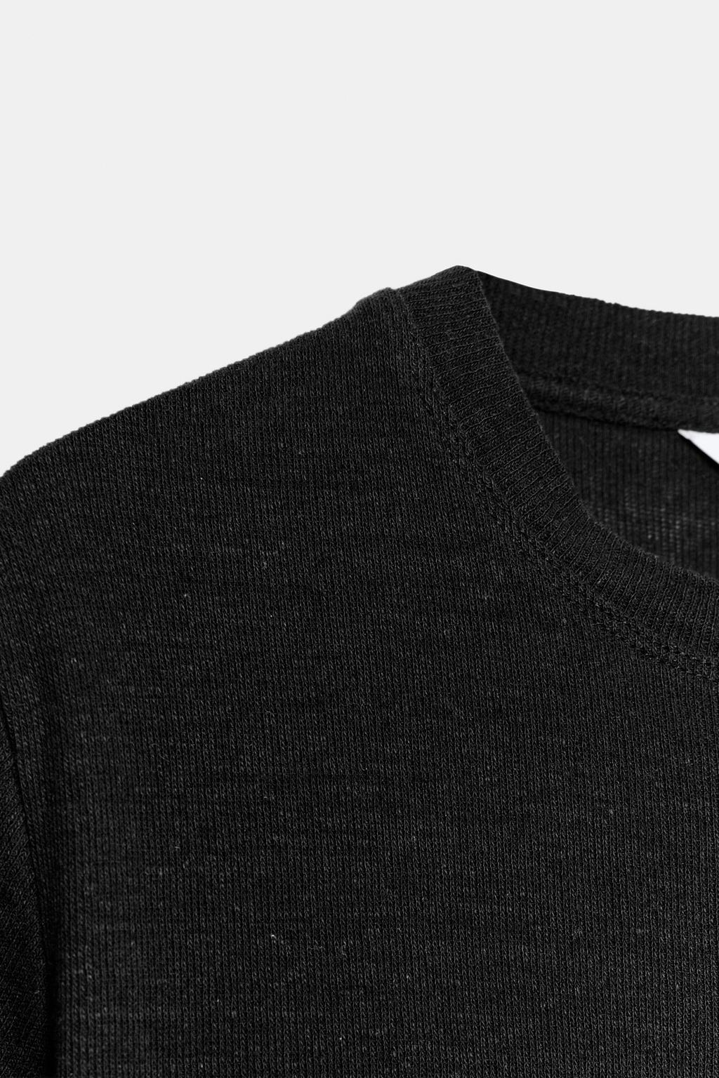 ФУТБОЛКА ИЗ ЛЬНА И ХЛОПКА С КОРОТКИМИ РУКАВАМИ