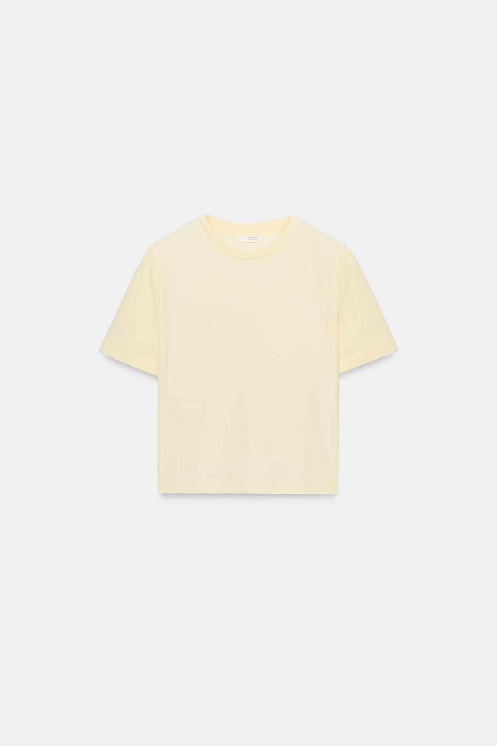 УКОРОЧЕННАЯ ФУТБОЛКА С КОРОТКИМИ РУКАВАМИ