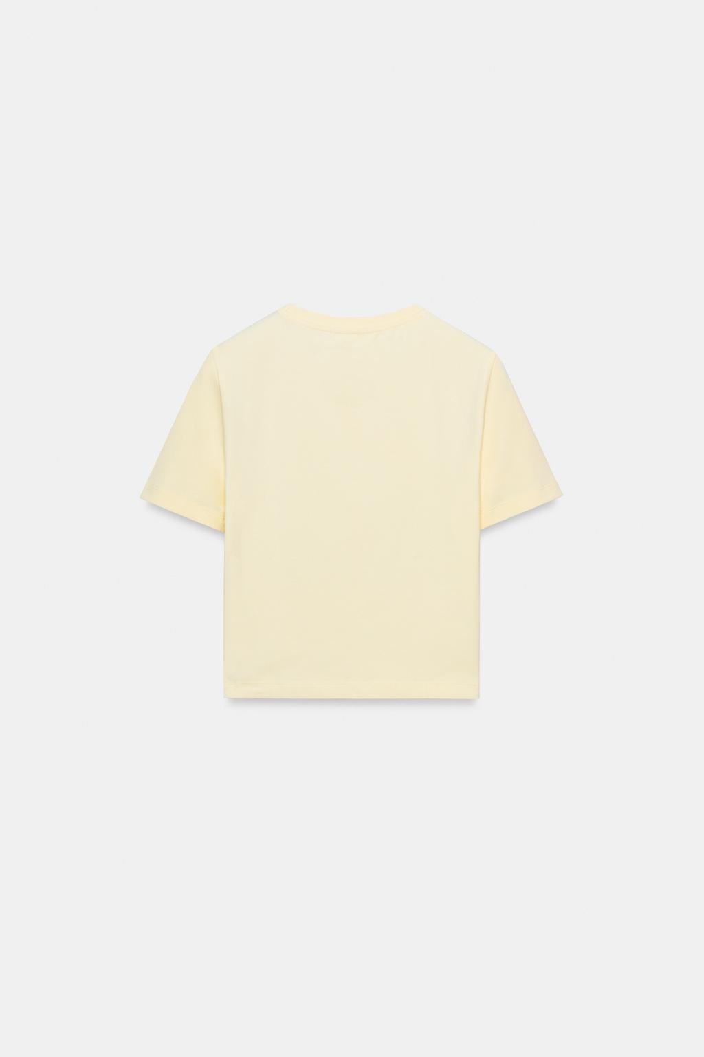 УКОРОЧЕННАЯ ФУТБОЛКА С КОРОТКИМИ РУКАВАМИ