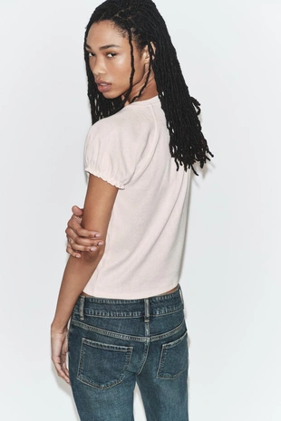 Футболка в стиле рустик с объемом