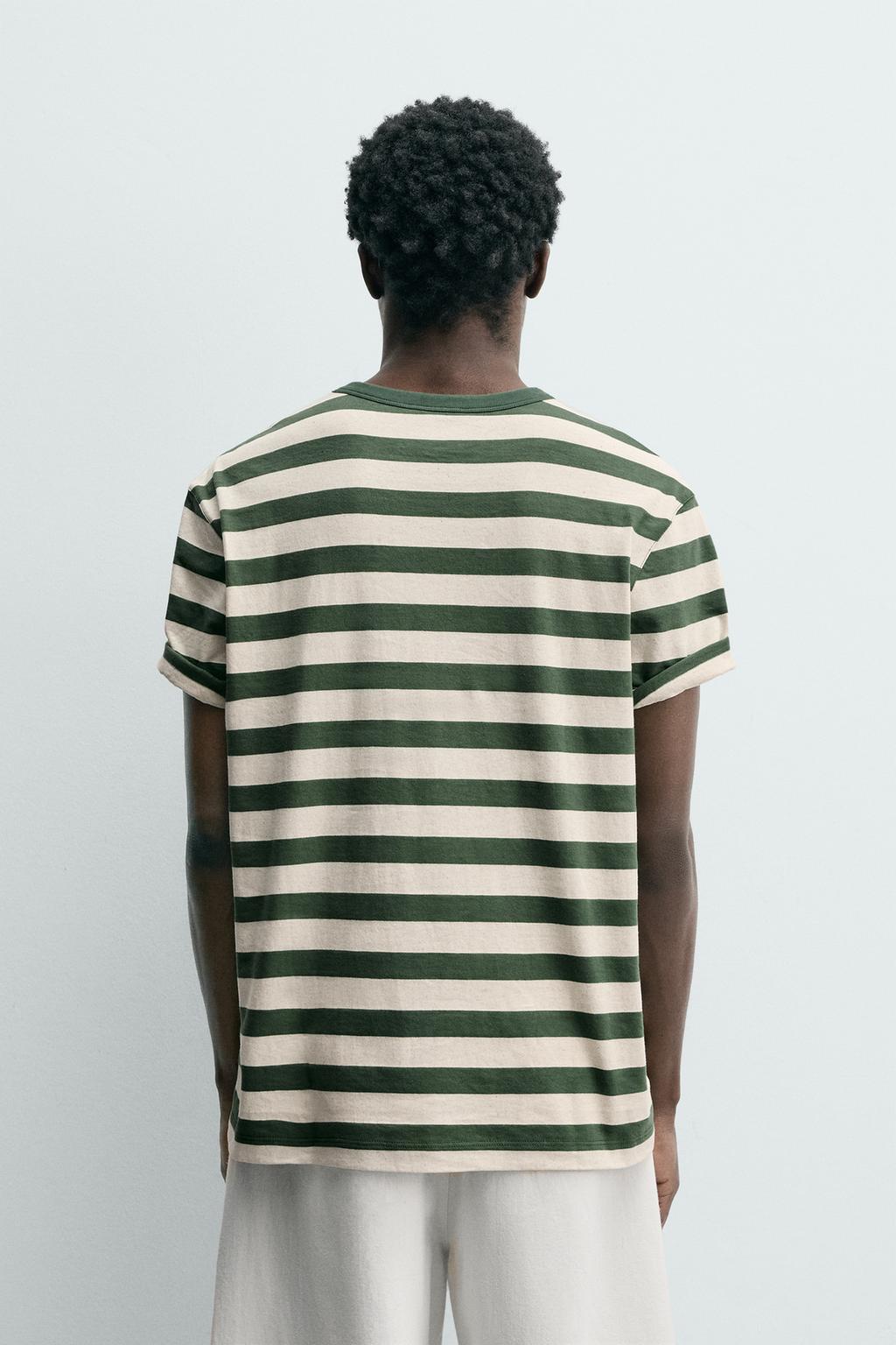 ФУТБОЛКА В ПОЛОСКУ С КОРОТКИМИ РУКАВАМИ