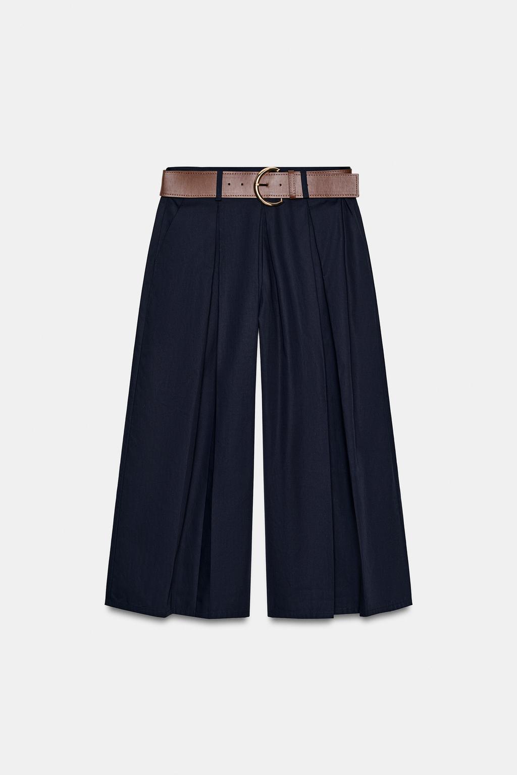 БРЮКИ-КЮЛОТЫ С РЕМНЕМ