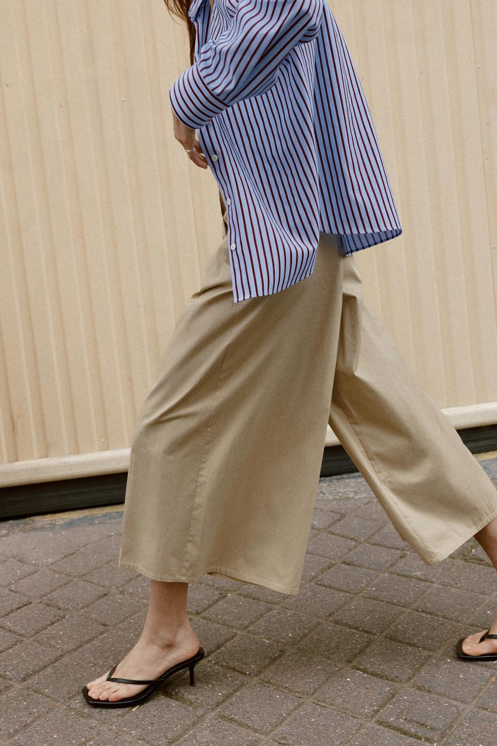 БРЮКИ-КЮЛОТЫ С РЕМНЕМ