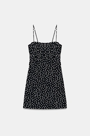 Мини-платье в горошек- Заказать в России
