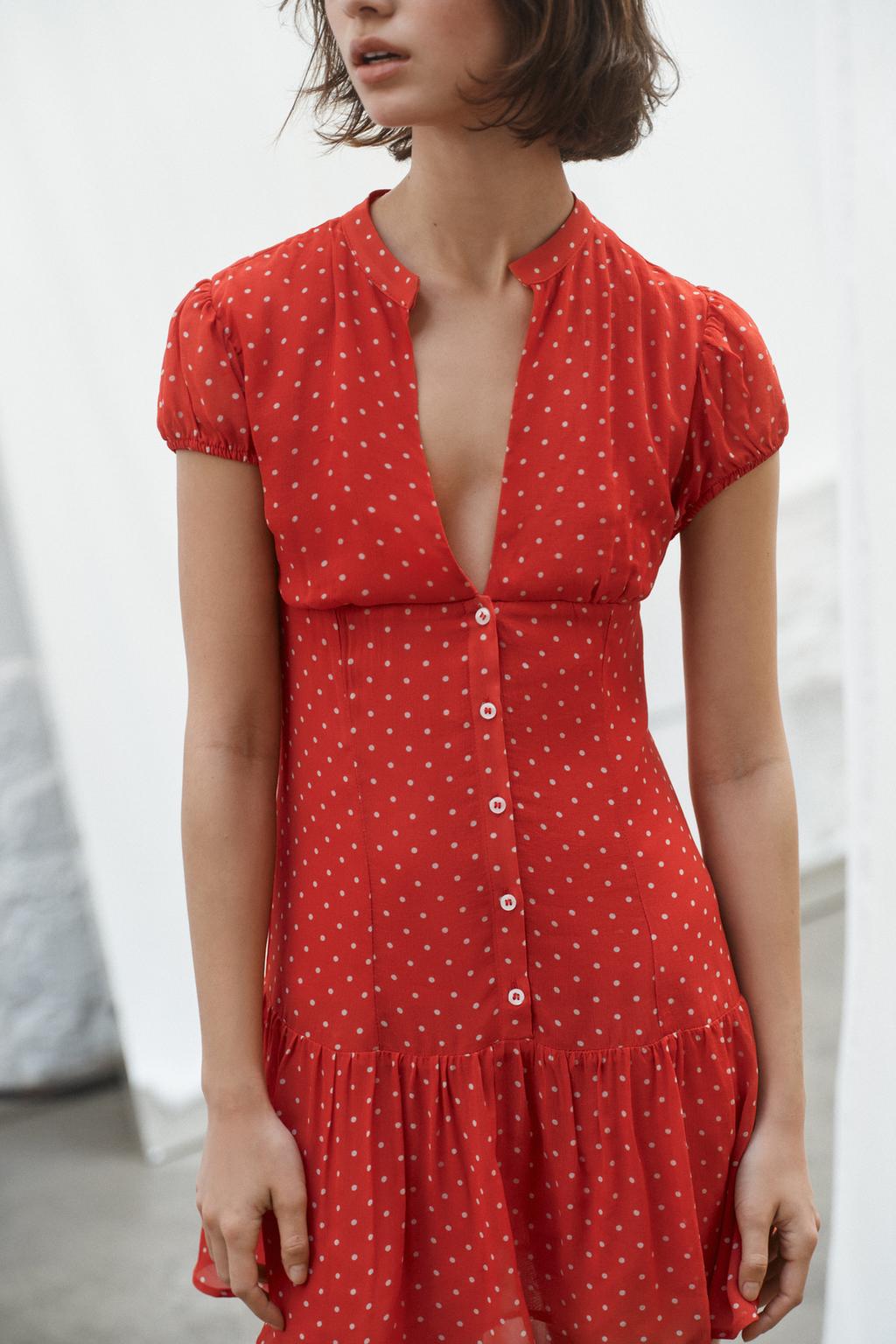 КОРОТКОЕ ПЛАТЬЕ В ГОРОШЕК