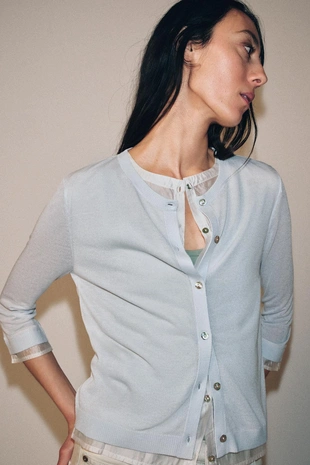 Купить Zara Комбинированный кардиган