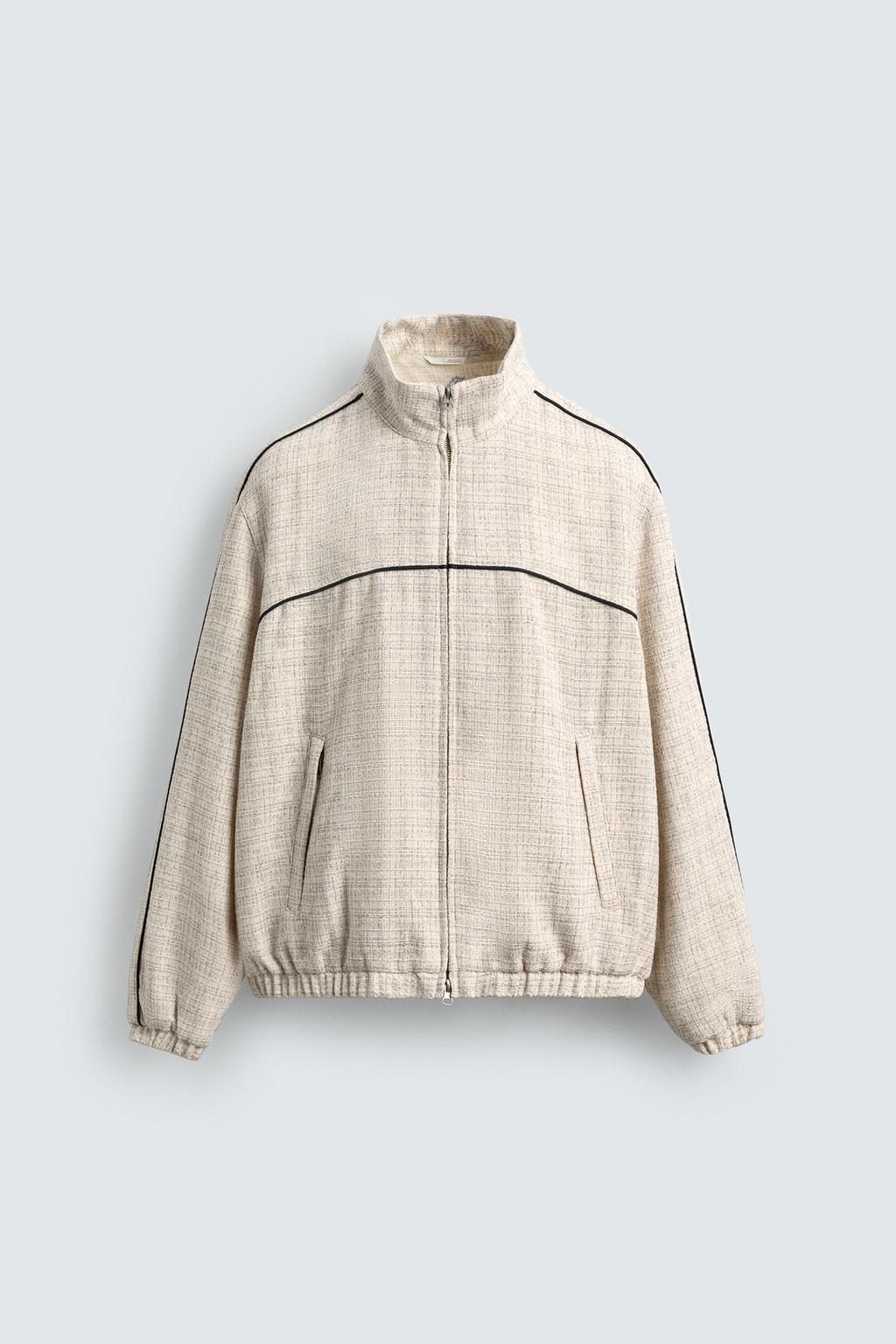 КУРТКА  С КОНТРАСТНОЙ ОТДЕЛКОЙ