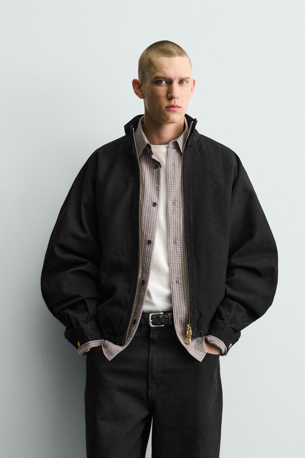 ХЛОПКОВЫЙ БОМБЕР СВОБОДНОГО КРОЯ