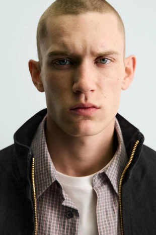 Хлопковый бомбер свободного кроя- Заказать в России