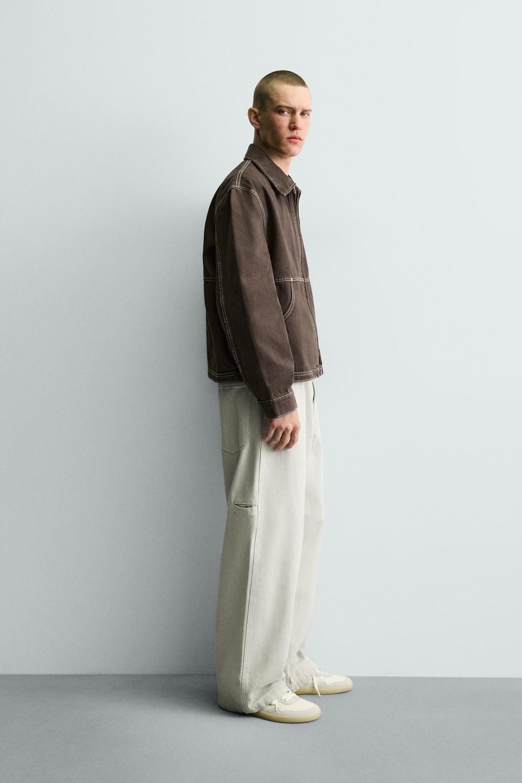 КУРТКА  С КОНТРАСТНОЙ ОТСТРОЧКОЙ