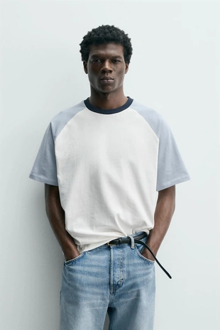 Футболка с цветными блоками- Заказать в России