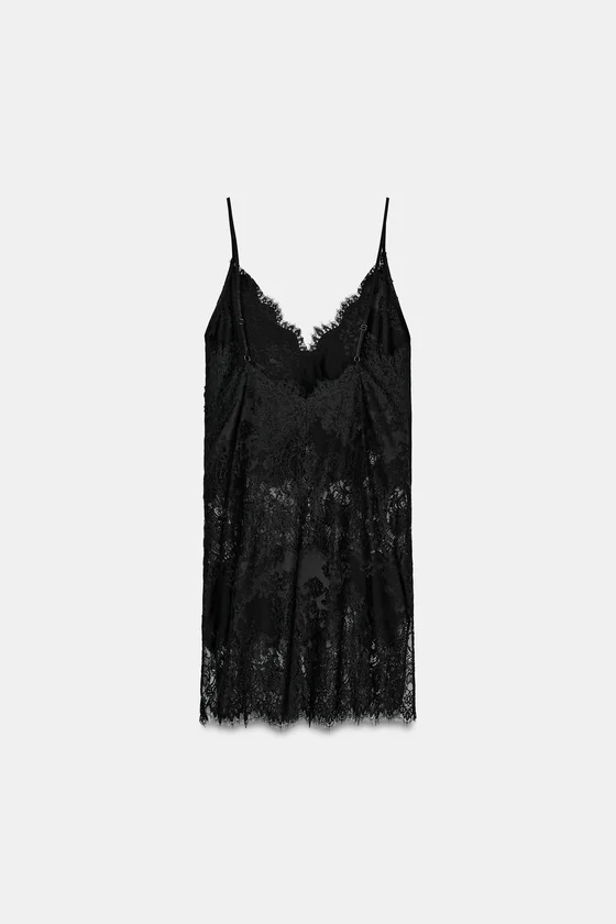 ДЛИННЫЙ КРУЖЕВНОЙ ТОП — коллекция Zara «ZW»