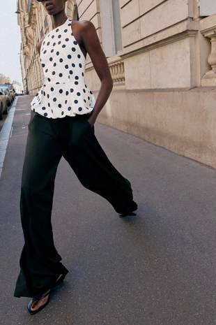 Топ-баллон в горошек- Заказать в России