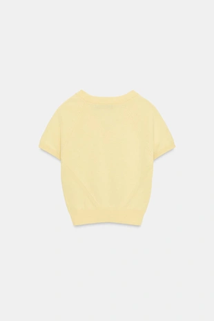 Укороченный топ с V-образным вырезом- Заказать в России