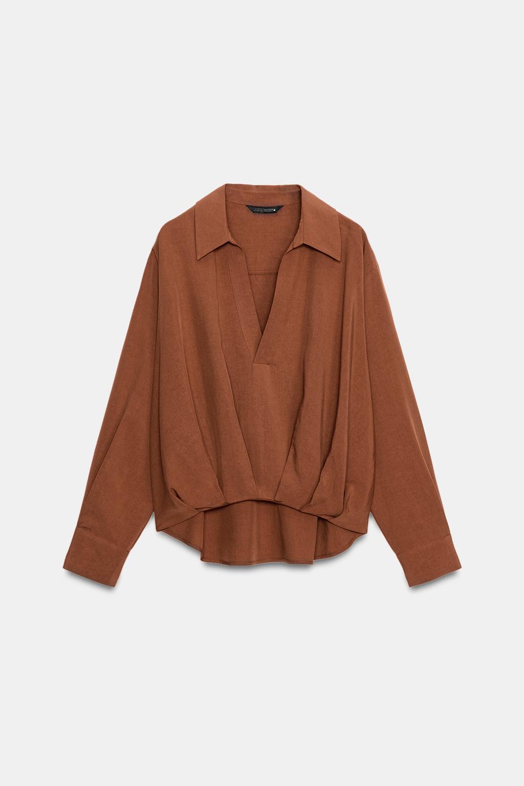 РУБАШКА С ОБЪЕМНЫМ НИЗОМ