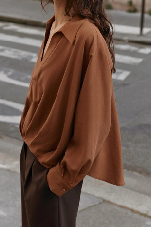 Рубашка с объемным низом- Заказать в России