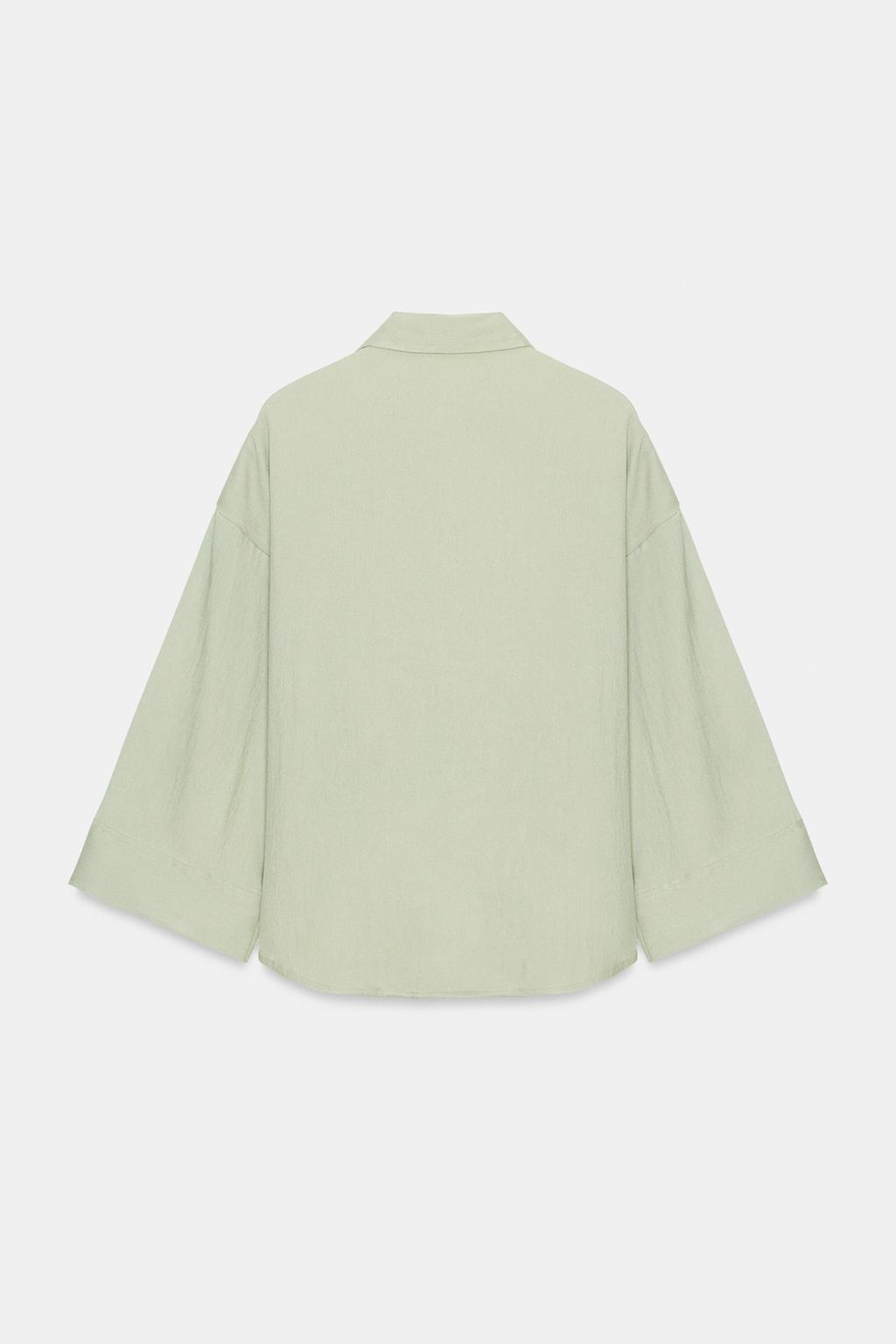 РУБАШКА ОВЕРСАЙЗ С ШИРОКИМИ РУКАВАМИ