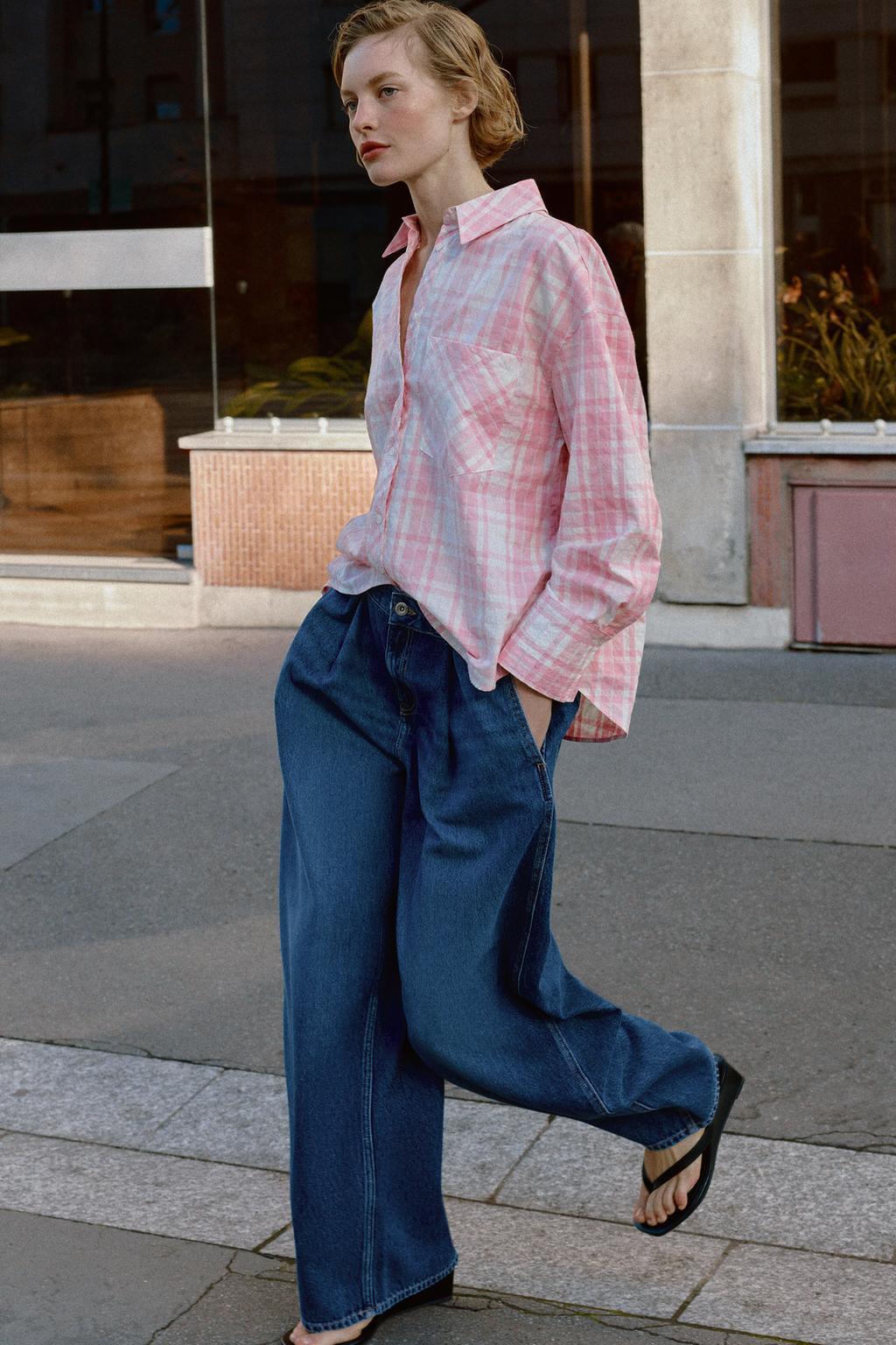 РУБАШКА ОВЕРСАЙЗ В КЛЕТКУ