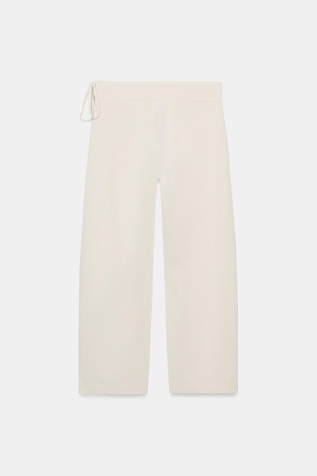 БРЮКИ ПРЯМОГО КРОЯ НА ШНУРКЕ