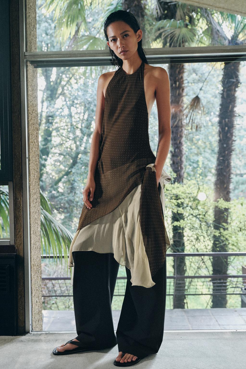 АСИММЕТРИЧНОЕ КОМБИНИРОВАННОЕ ПЛАТЬЕ из коллекции «ZW»