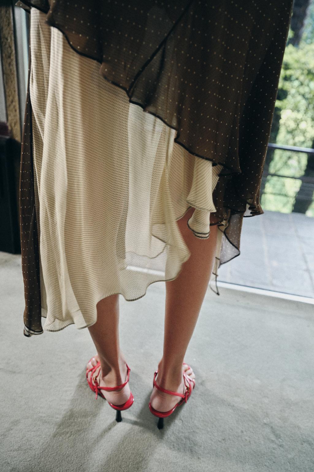 АСИММЕТРИЧНОЕ КОМБИНИРОВАННОЕ ПЛАТЬЕ из коллекции «ZW»