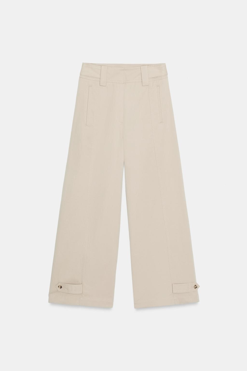 БРЮКИ ЧИНОС С ХЛЯСТИКАМИ — коллекция Zara «ZW»