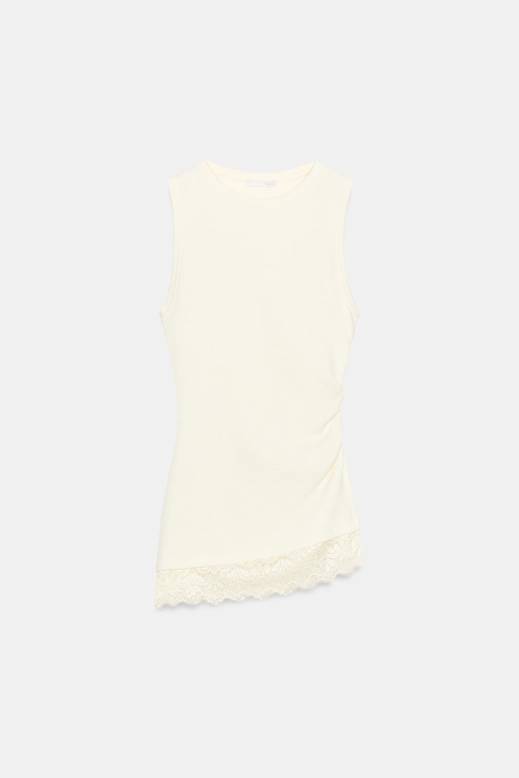 ТОП С ДРАПИРОВКОЙ И КРУЖЕВОМ