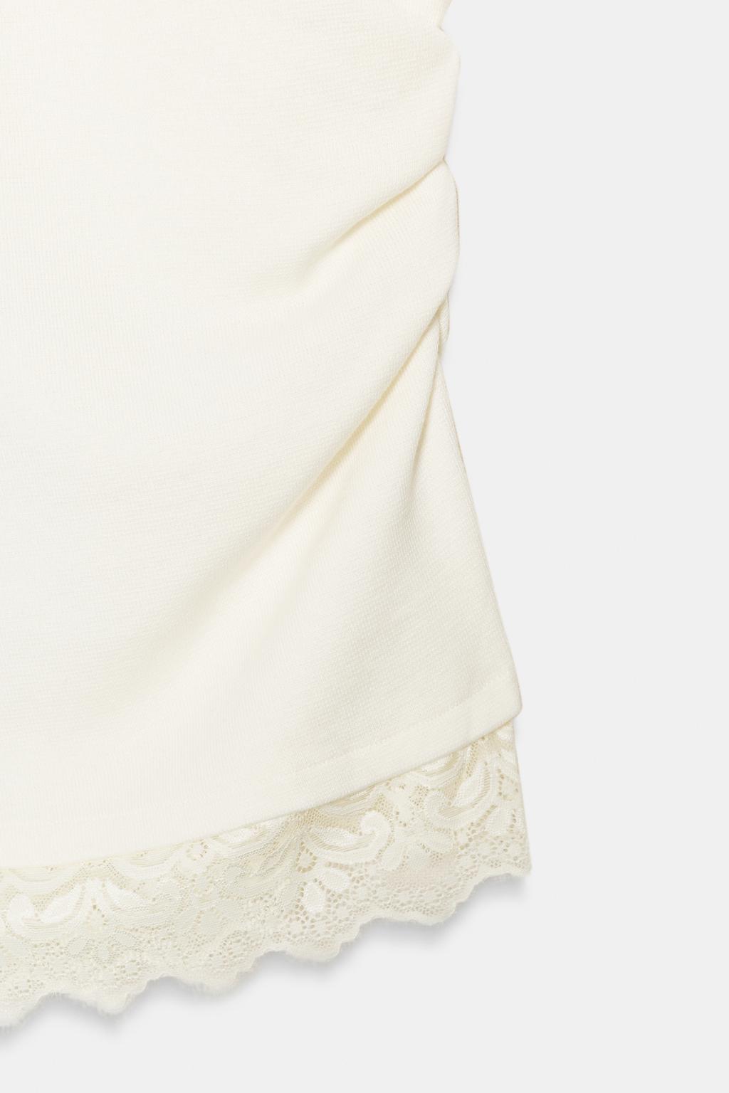 ТОП С ДРАПИРОВКОЙ И КРУЖЕВОМ